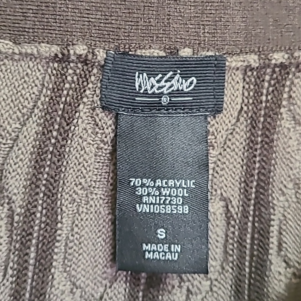 Y2K mossimo wool blend midi skirt Two toned browns designs size Small - Picture 7 of 16